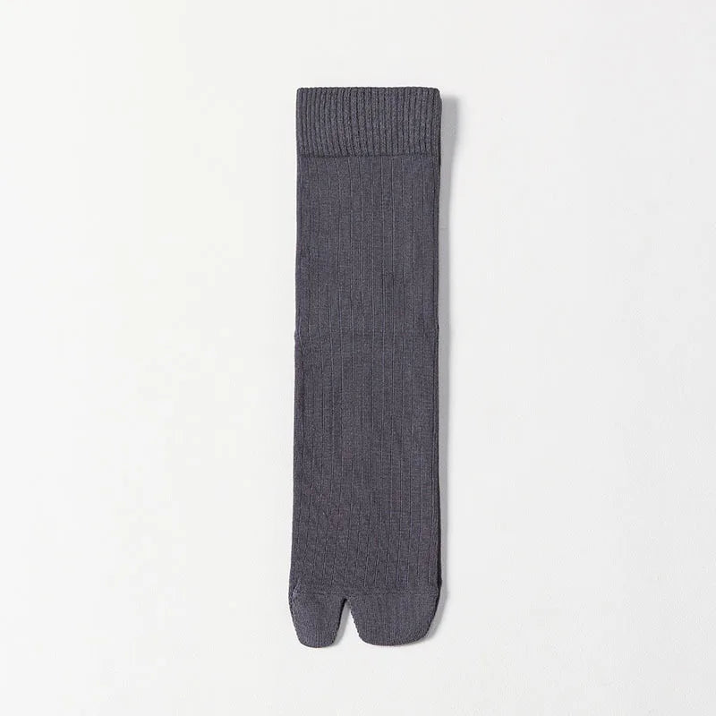 Men’s 2-Toe Tabi Socks – Split Toe Cotton Socks for Flip Flops & Casual Wear