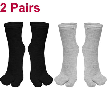 Fashion Japanese Style Tabi Toe Socks for Men Women Summer Fiber Two Finger Socks Kimono Flip Flop Sandal Split Tabi Toe Sock