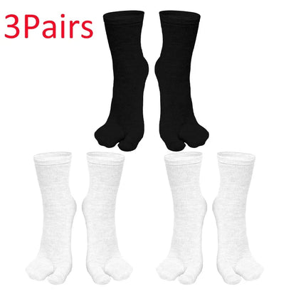 Fashion Japanese Style Tabi Toe Socks for Men Women Summer Fiber Two Finger Socks Kimono Flip Flop Sandal Split Tabi Toe Sock