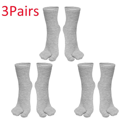 Fashion Japanese Style Tabi Toe Socks for Men Women Summer Fiber Two Finger Socks Kimono Flip Flop Sandal Split Tabi Toe Sock