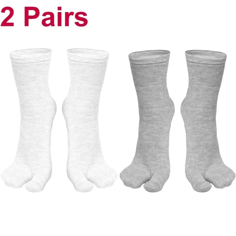 Fashion Japanese Style Tabi Toe Socks for Men Women Summer Fiber Two Finger Socks Kimono Flip Flop Sandal Split Tabi Toe Sock