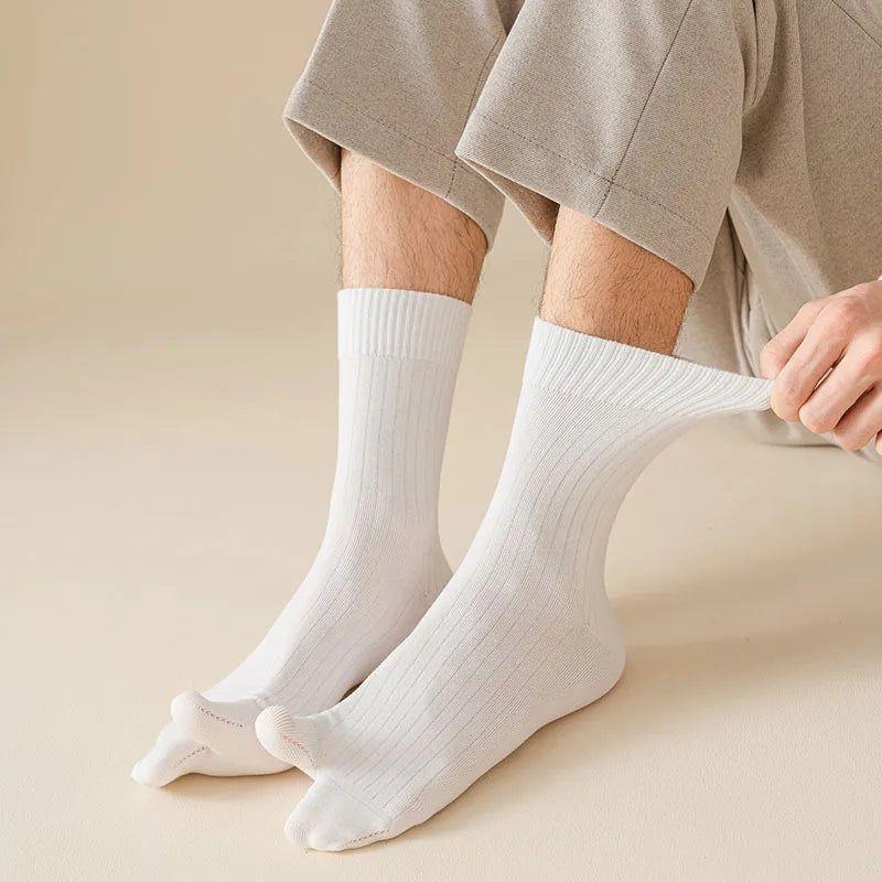 Men’s 2-Toe Tabi Socks – Split Toe Cotton Socks for Flip Flops & Casual Wear