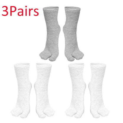 Fashion Japanese Style Tabi Toe Socks for Men Women Summer Fiber Two Finger Socks Kimono Flip Flop Sandal Split Tabi Toe Sock