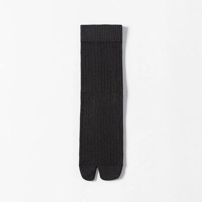 Men’s 2-Toe Tabi Socks – Split Toe Cotton Socks for Flip Flops & Casual Wear