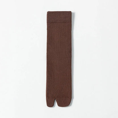 Men’s 2-Toe Tabi Socks – Split Toe Cotton Socks for Flip Flops & Casual Wear