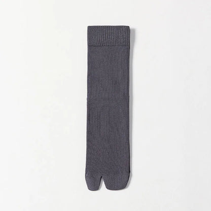 Men’s 2-Toe Tabi Socks – Split Toe Cotton Socks for Flip Flops & Casual Wear